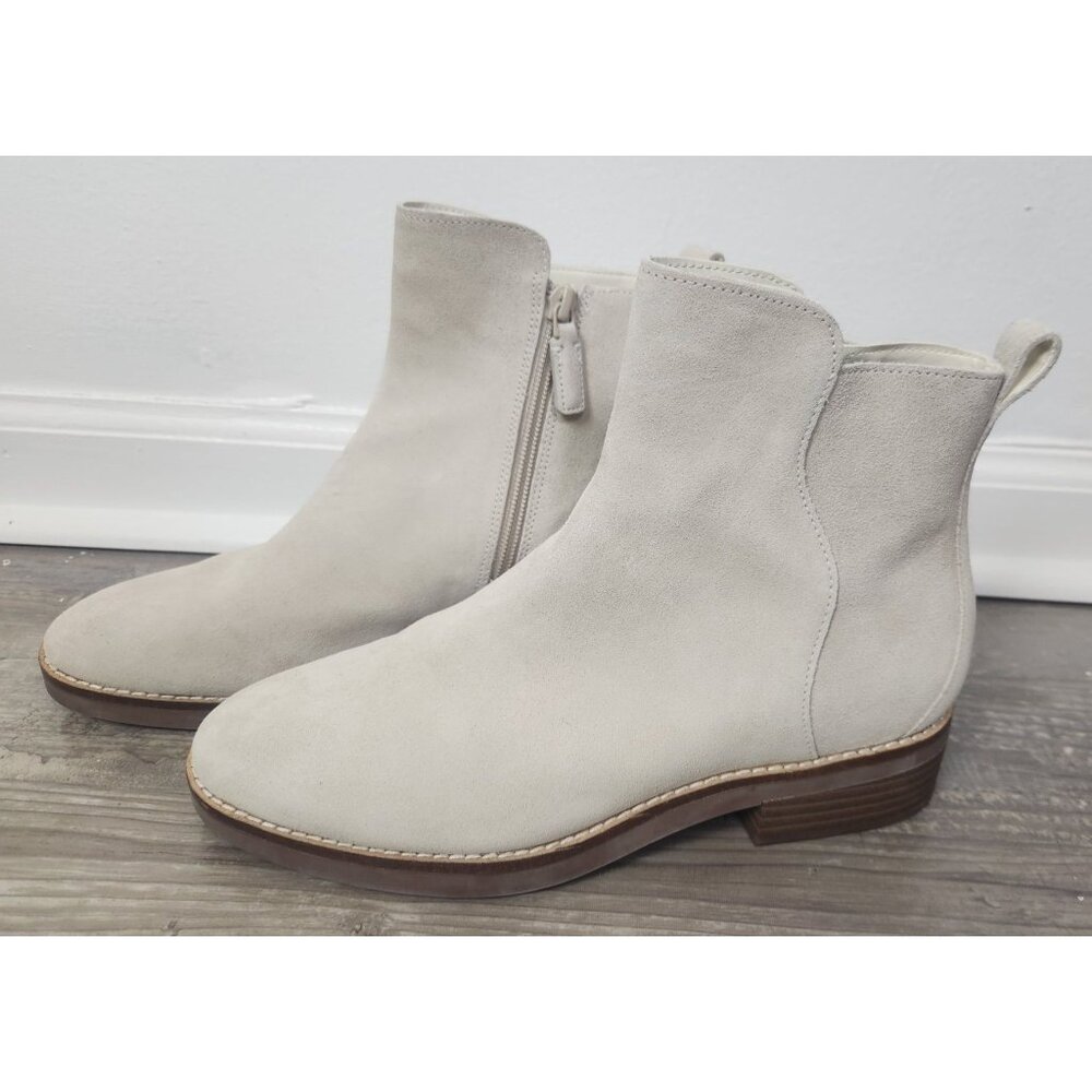 Cole Haan Women's Sz. 8B River Chelsea Ankle Bootie Birch Suede